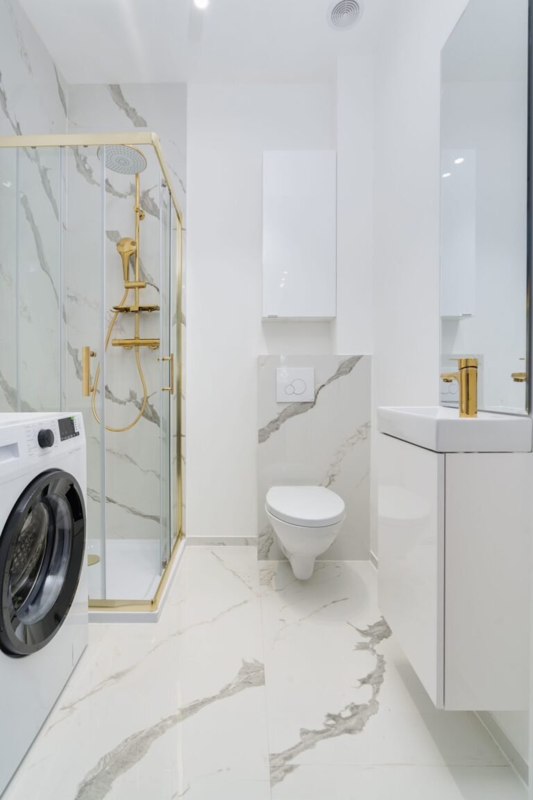 Carrelage salle de bain effet marbre – carreleur Poitiers