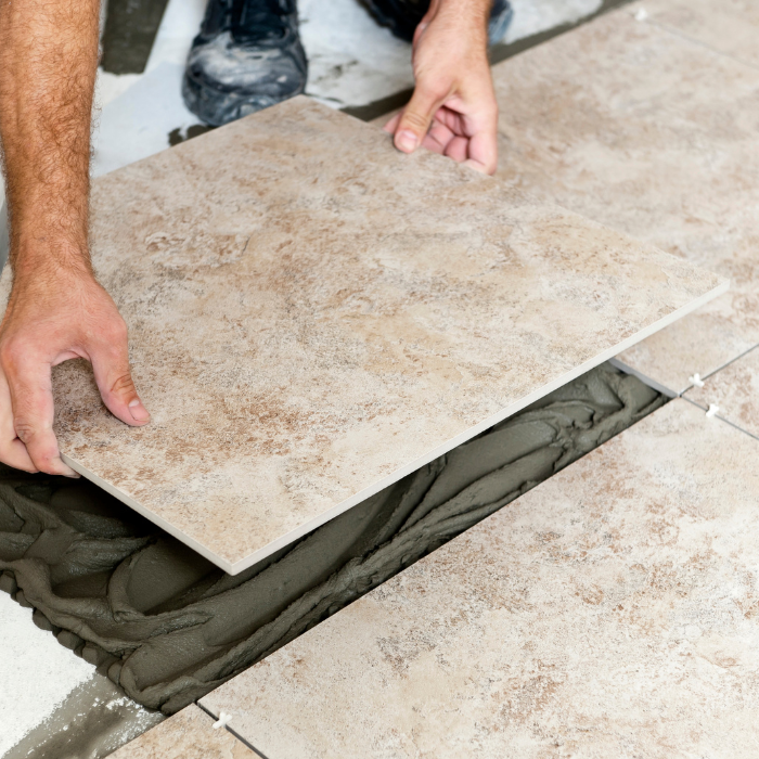Pose de carrelage grès cérame – carreleur Poitiers